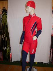 Swix Damen-Rennanzug rot-navy-blau 